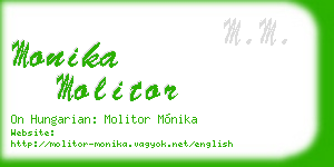 monika molitor business card