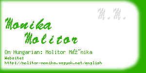 monika molitor business card